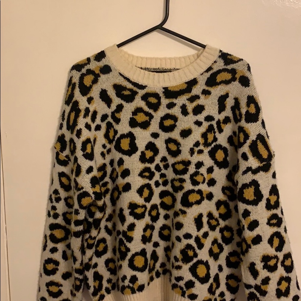 Cheetah print sweater
